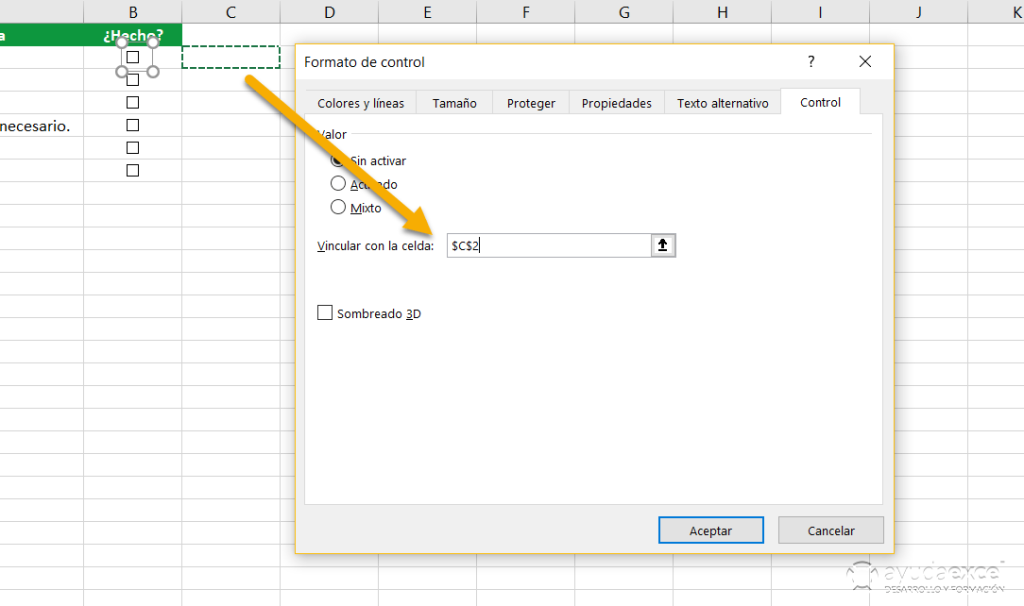 Crear un checklist en Excel con casillas de verificación Ayuda Excel