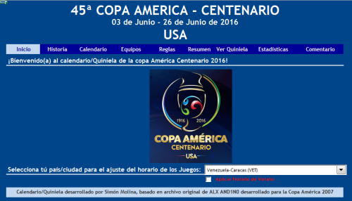 Más información sobre "Copa America Centenario USA 2016"