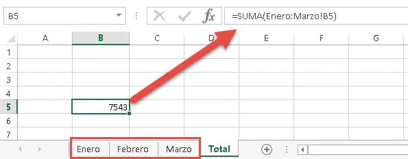 referencias celdas Excel suma