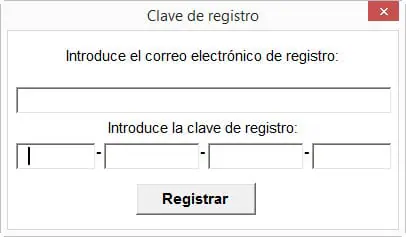 Registro clave acceso excel