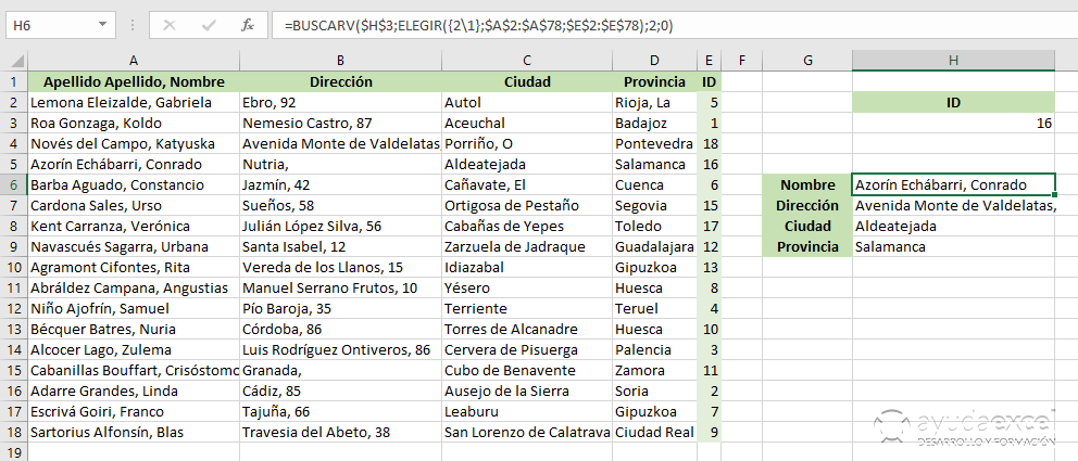 excel izquierda buscarv