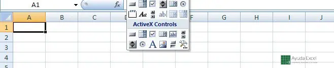 controles activex excel