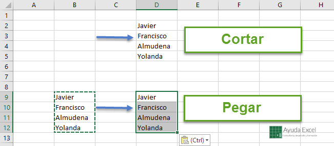 5 Tecnicas Para Copiar Y Pegar Datos Ayuda Excel