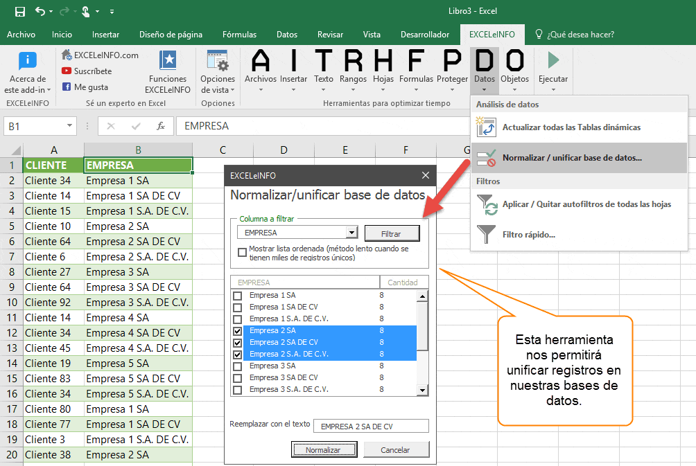 Ahorrar tiempo con Excel