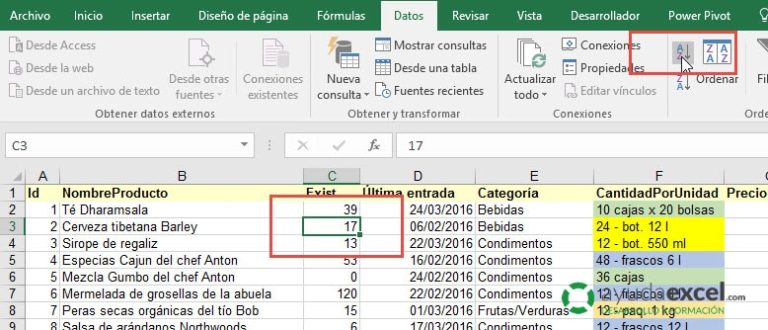 Ordenar Datos Para Principiantes Ayuda Excel