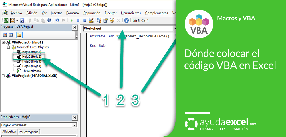 Dónde Colocar Tu Código Vba Excel Ayuda Excel 6867