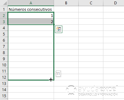 relleno crear números aleatorios en excel controlador