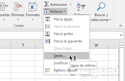 series rellenar crear numeros consecutivos en excel