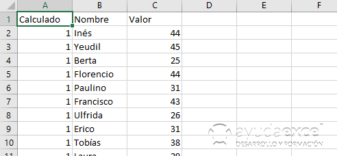 tabla dinamica excel numero consecutivo