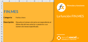 función fin.mes excel