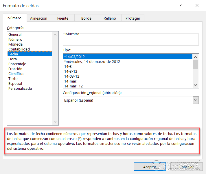 fechas y horas en excel formato número