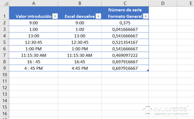 Cálculos Con Fechas Y Horas En Excel Ayuda Excel 7404