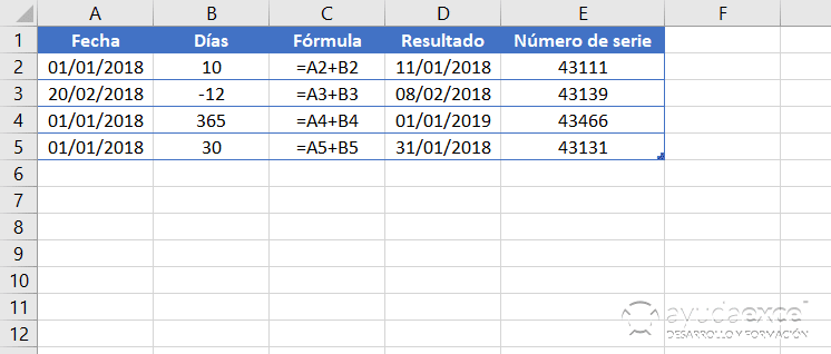 sumar fechas y horas en excel