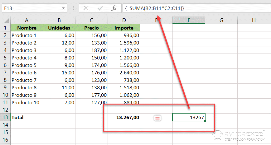 Las matriciales en Excel - Ayuda Excel