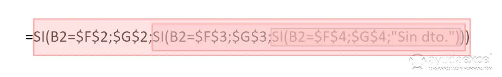 funciones si anidadas excel