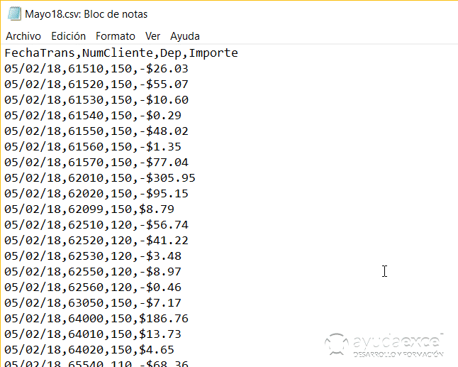 Fechas en otros idiomas csv excel