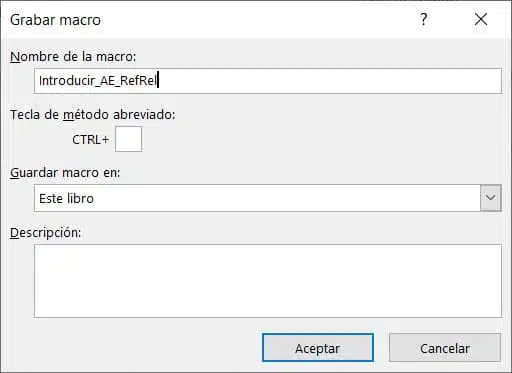 referencia relativa grabadora de macros