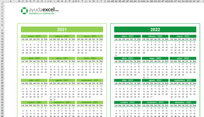 Plantillas Calendario En Excel 21 Ayuda Excel