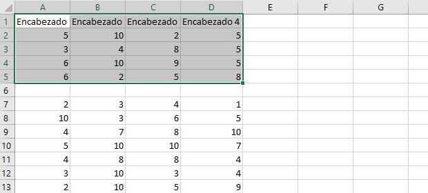 Propiedad CurrentRegion VBA