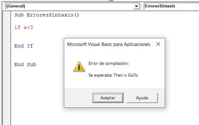 error de sintaxis vba excel