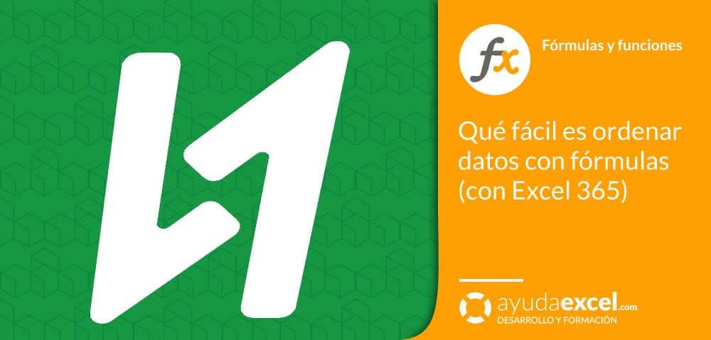 funcion ordenar excel