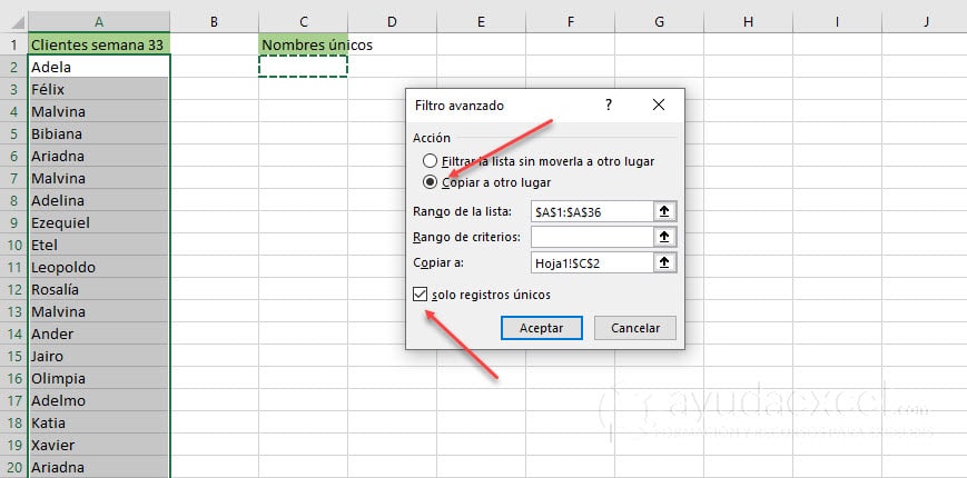 Las 6 Antiguas Formas De Contar Valores únicos Ayuda Excel 9387