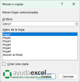 mover o copiar excel