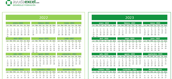 Plantillas De Calendario Excel 2023 Ayuda Excel 4493