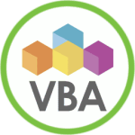 Aprende Macros y VBA con la escuela y consultoría Ayuda Excel. Logo de VBA